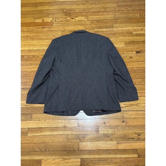 Joseph Abboud Mens Blazer Jacket Size 48R Brown Heathered 2 Button Sport Coat - Picture 7 of 7